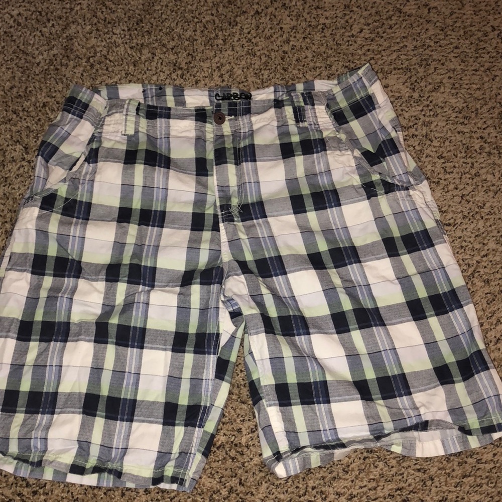 Carbon Plaid Shorts